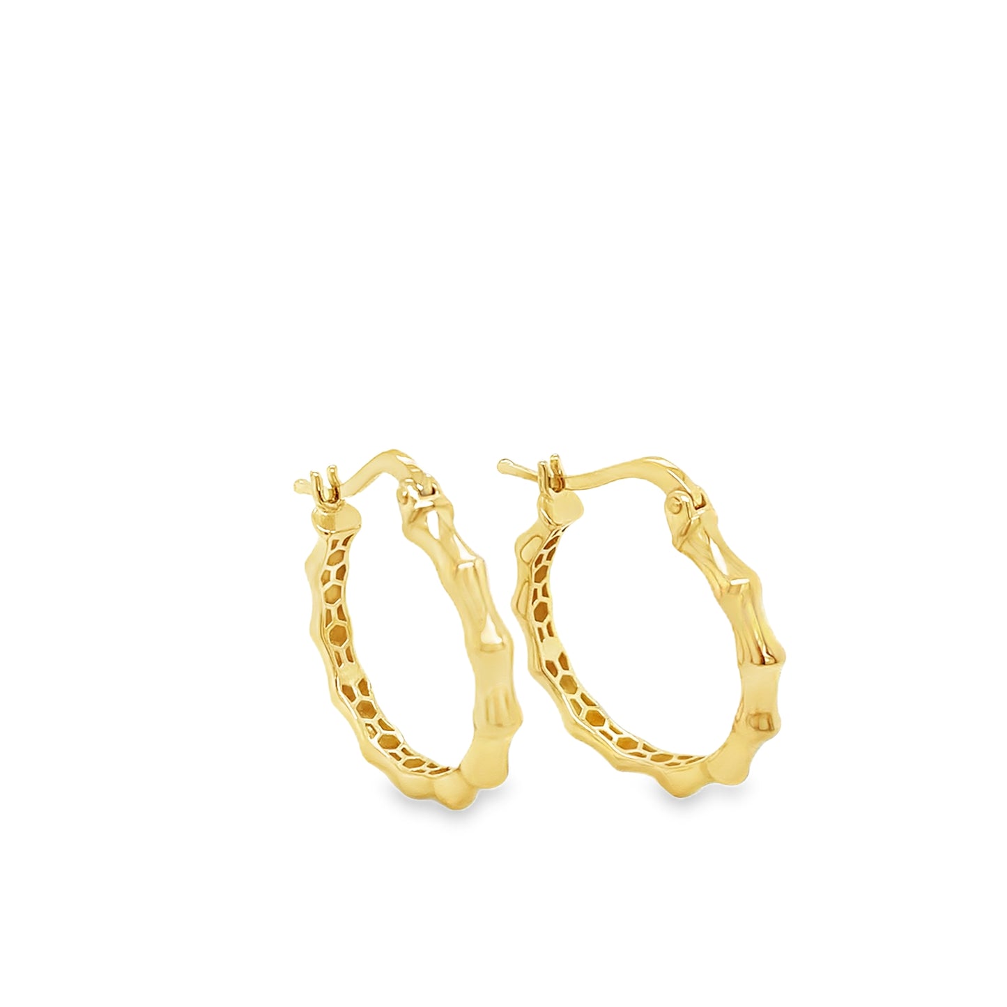 9ct Bamboo Hoop