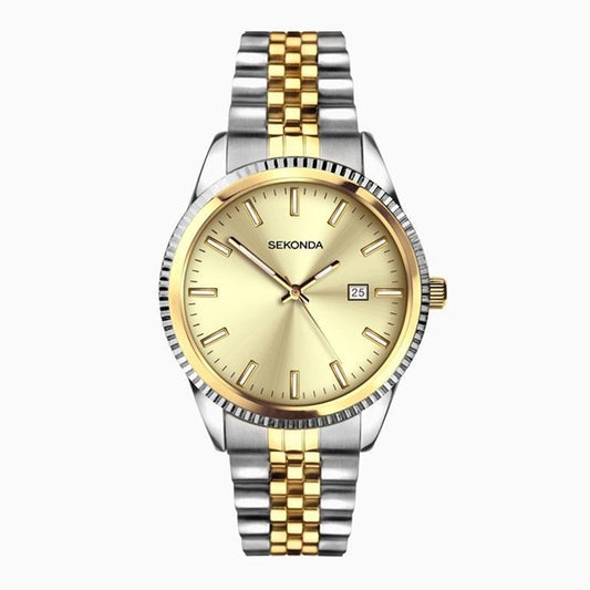 Gents Sekonda Gold Dial