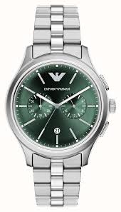 Gents Armani Dario Green Chronograph Watch 42mm
