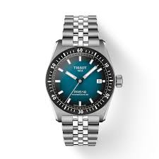 Gents Stainless Steel Tissot PR516 Powermatic 38mm Blue Watch