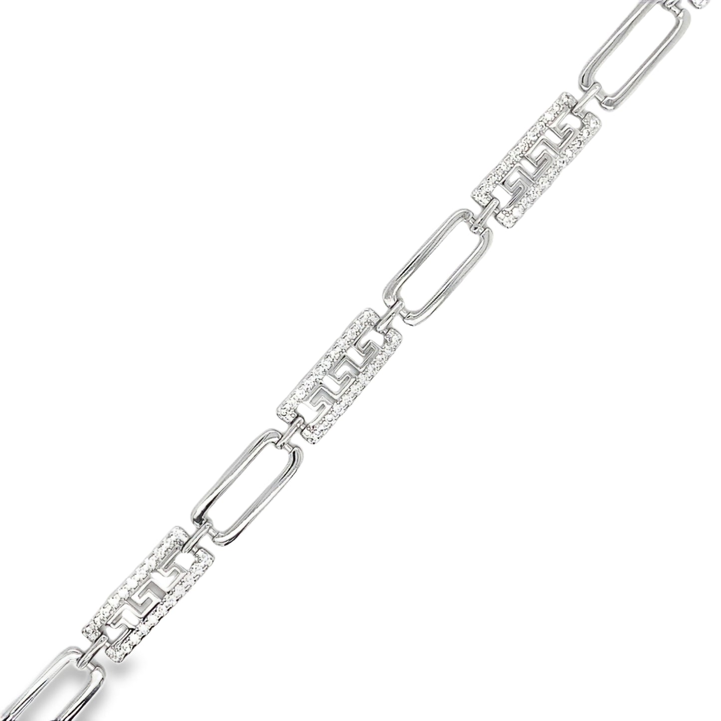 Sterling Silver Greek Key Bracelet