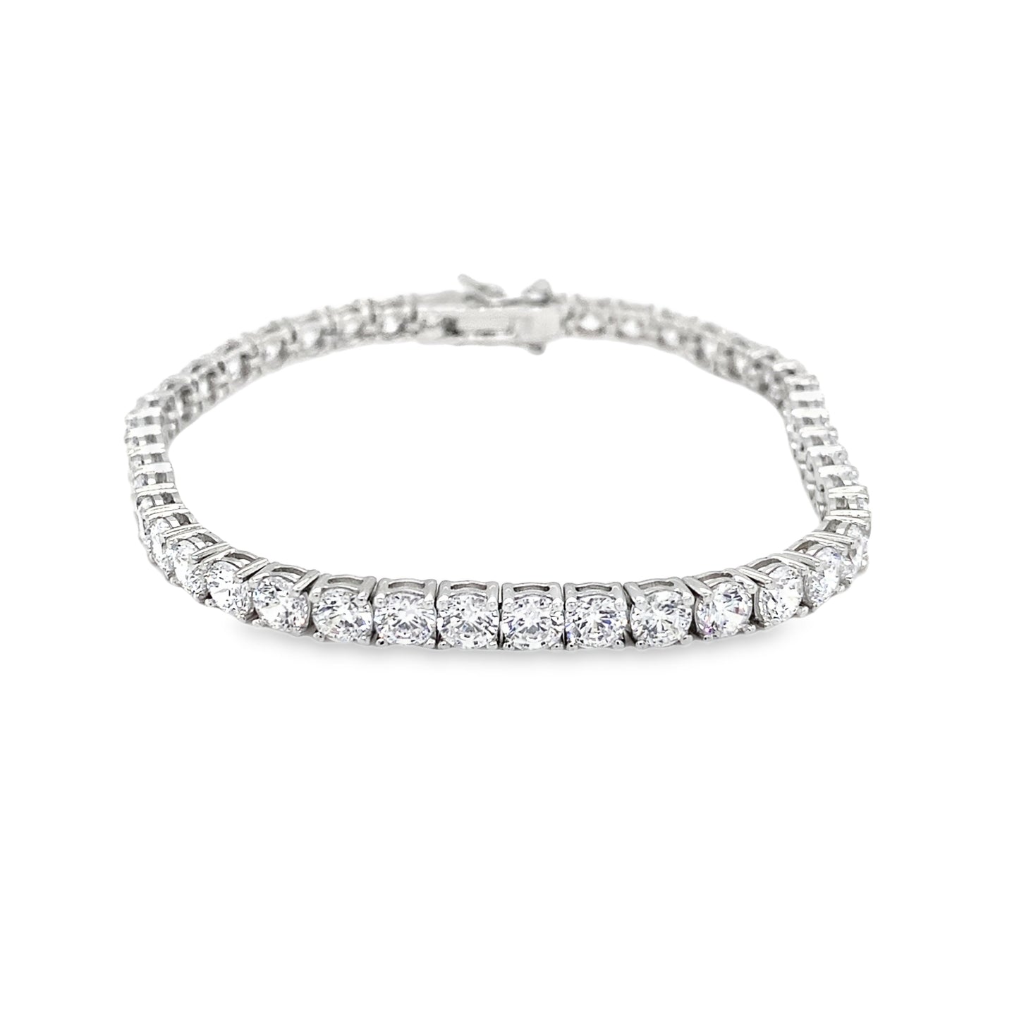 Sterling Silver 4mm Tennis Bracelet