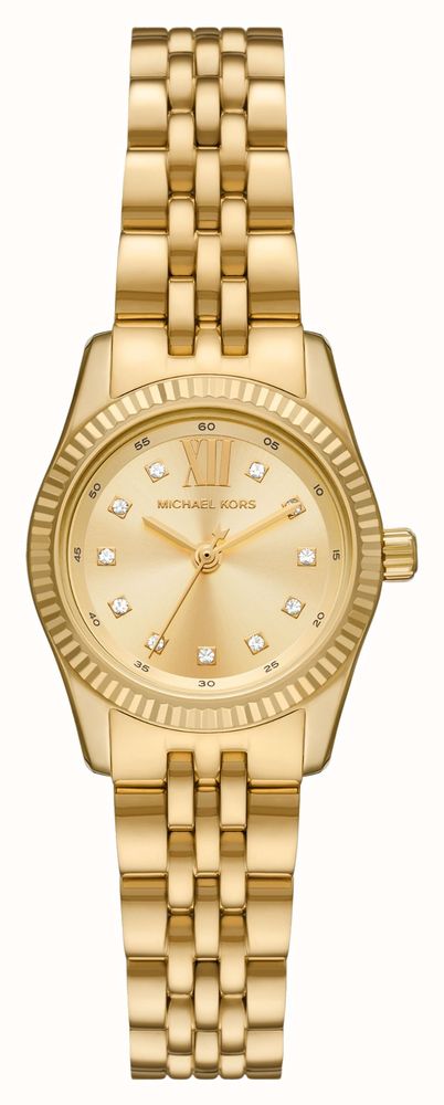 Ladies Michael Kors Petite Lexington Gold Dial