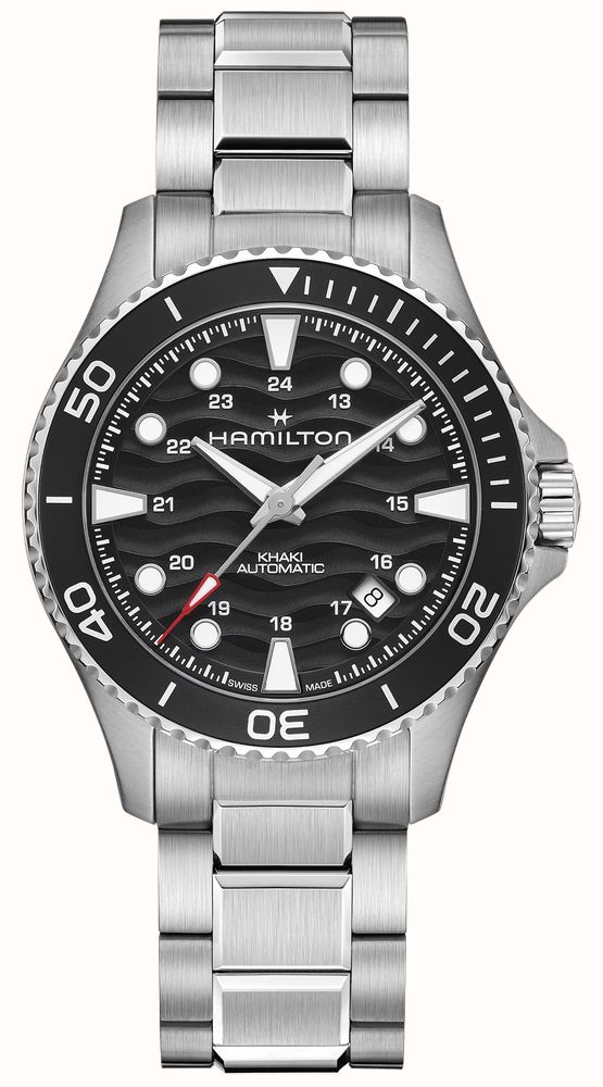 Gents Hamilton Khaki Navy Scuba Auto Black Dial