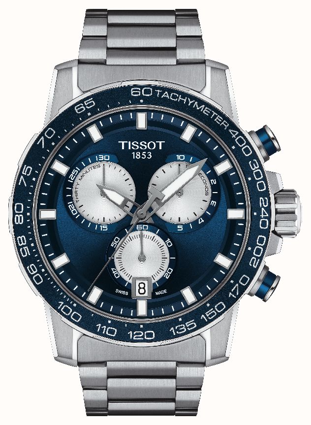 Gents Tissot Supersport Chrono Blue Dial