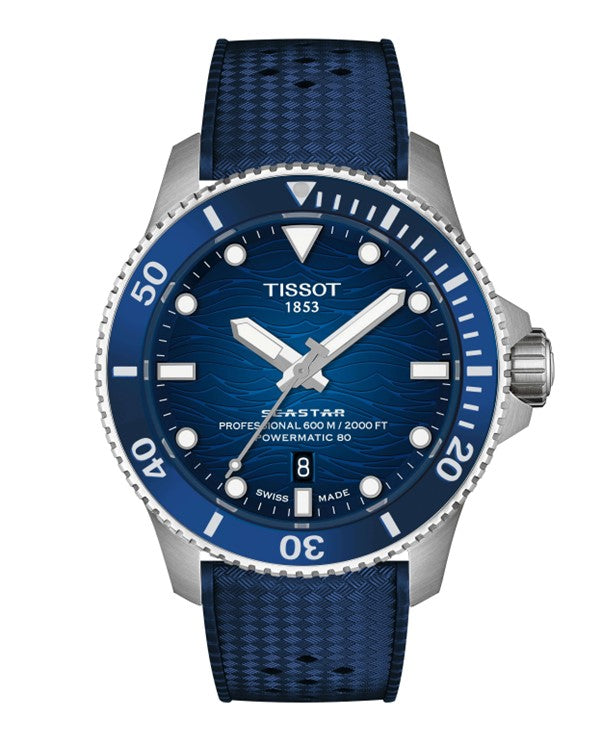 Gents Tissot Seastar 1000 Tachymeter Blue Dial