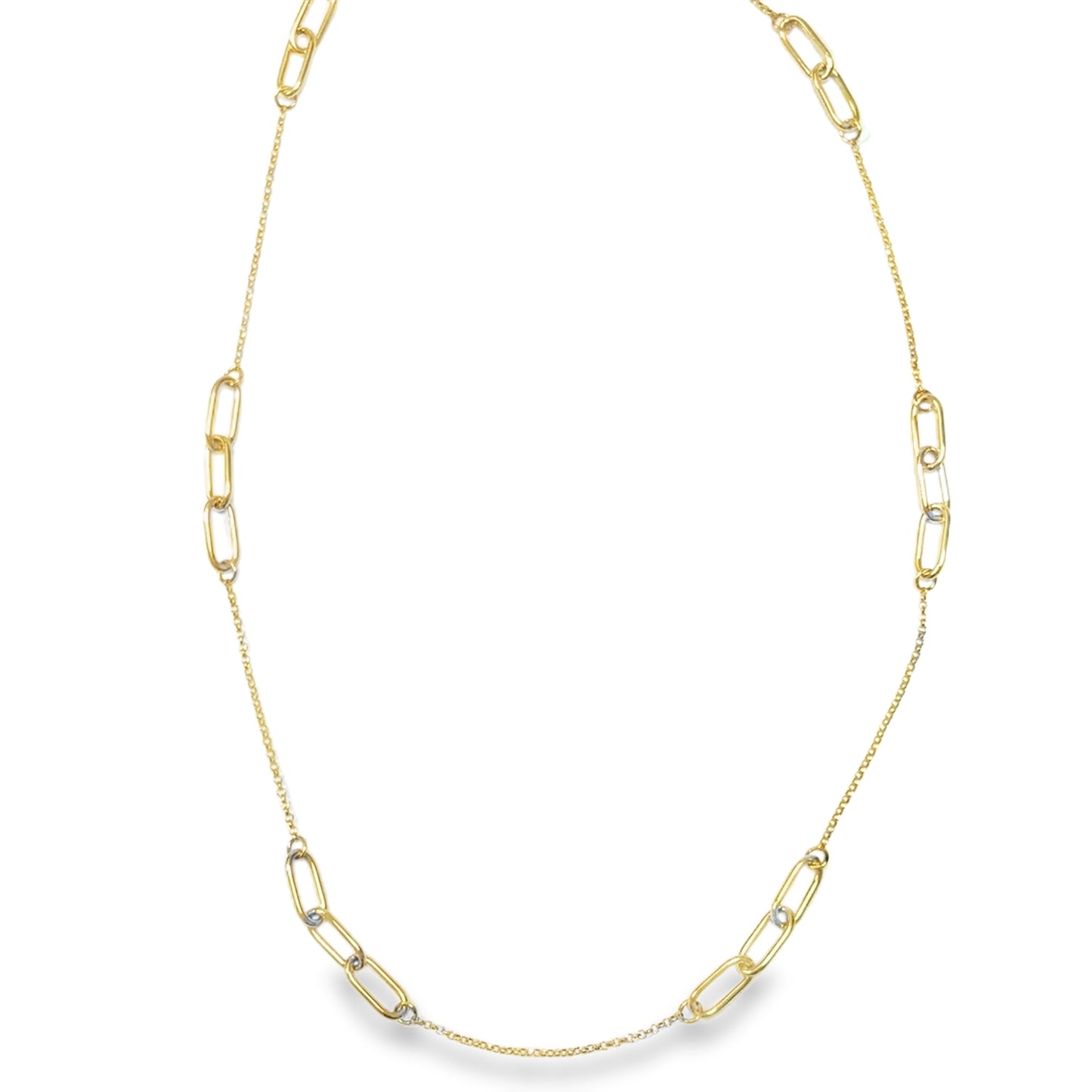 9ct Yellow Gold Paperlink Necklet