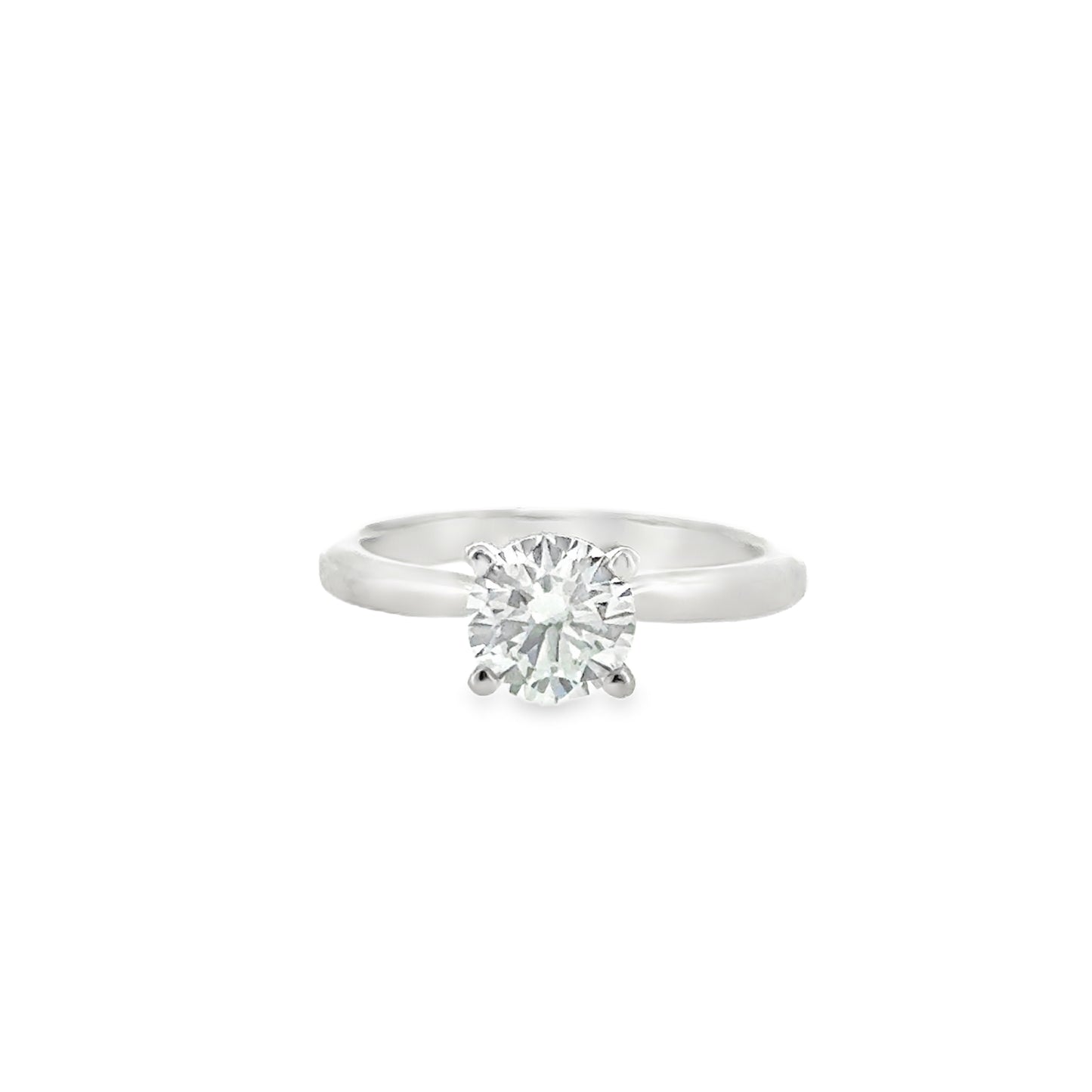 Plat 4Claw Rd Sol Dia 1.01ct