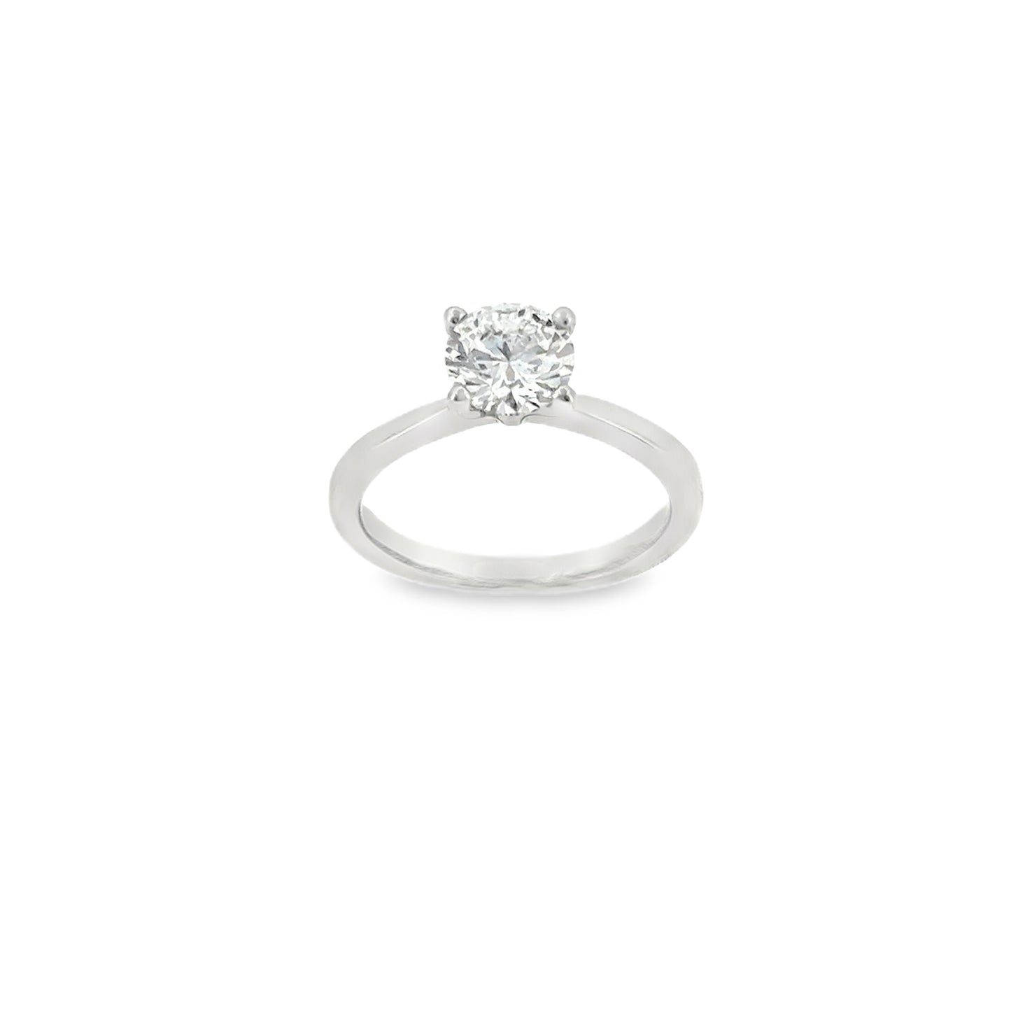 Plat 4Claw Rd Sol Dia 1.01ct