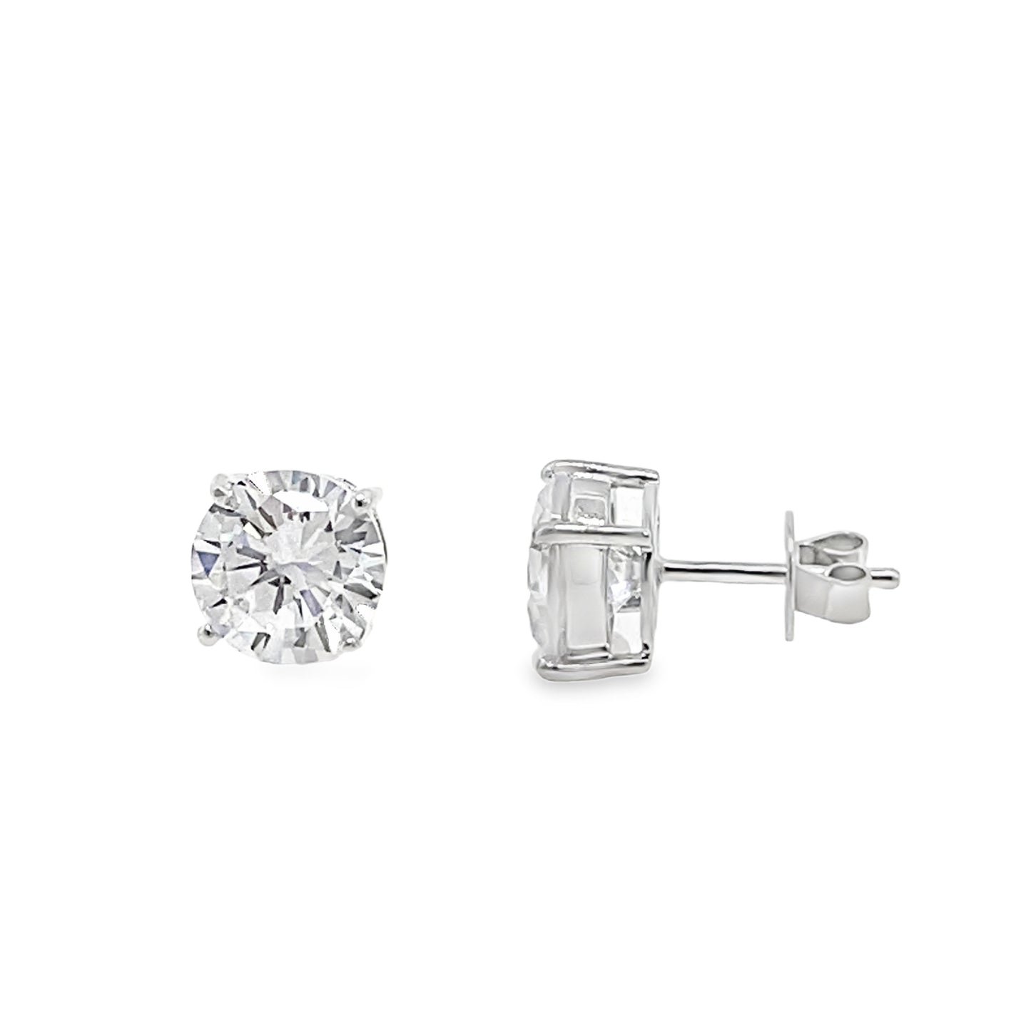 Sterling Silver 9mm Round CZ Solitaire