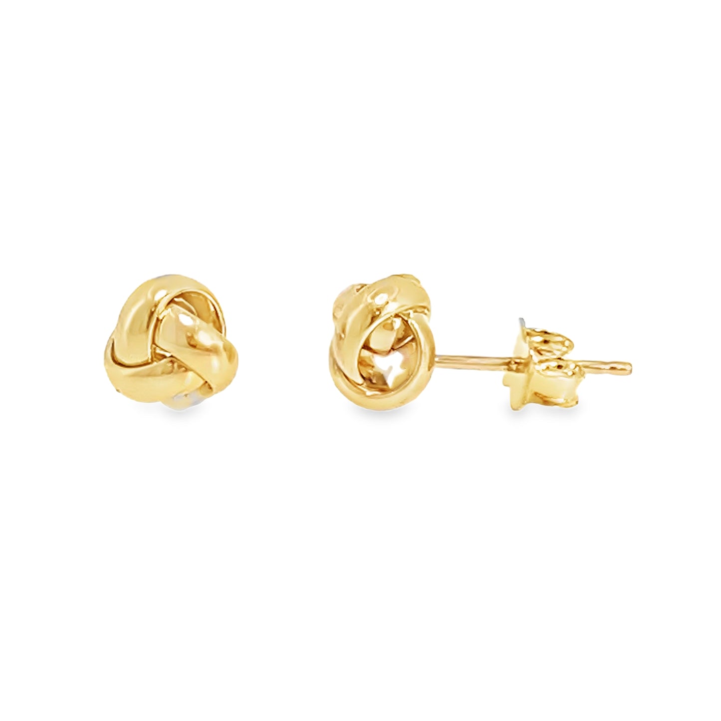 9ct Yellow Gold Knot Stud Earrings