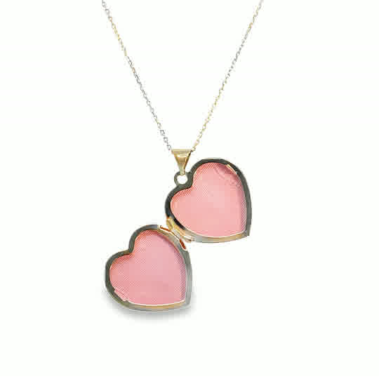 9ct Half Heart Filigree Locket