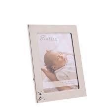 Silver Plated Bambino 4X6" Teddy Frame Christening Gift