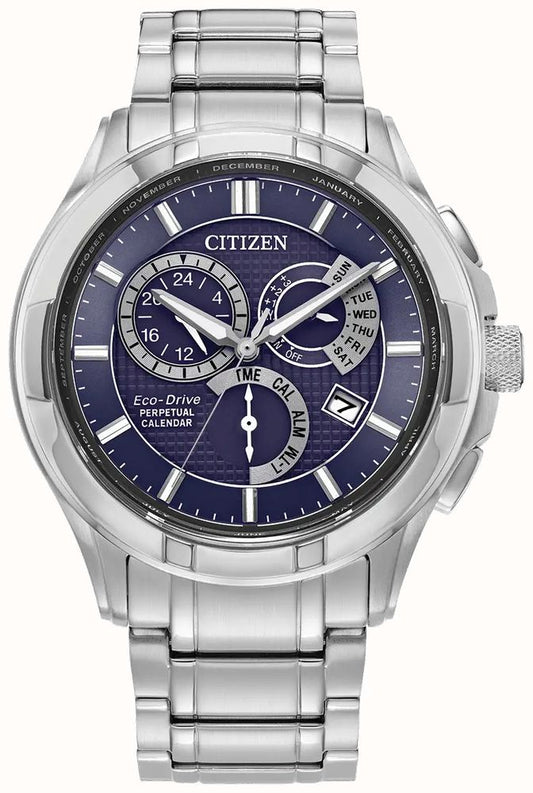 Gents Citizen Calibre 8700 Blue Dial Chronograph