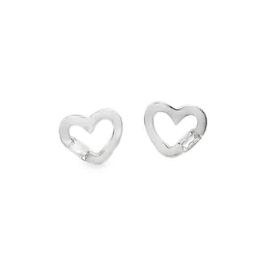 Sil Erg Plain Open Hrt Single Cz