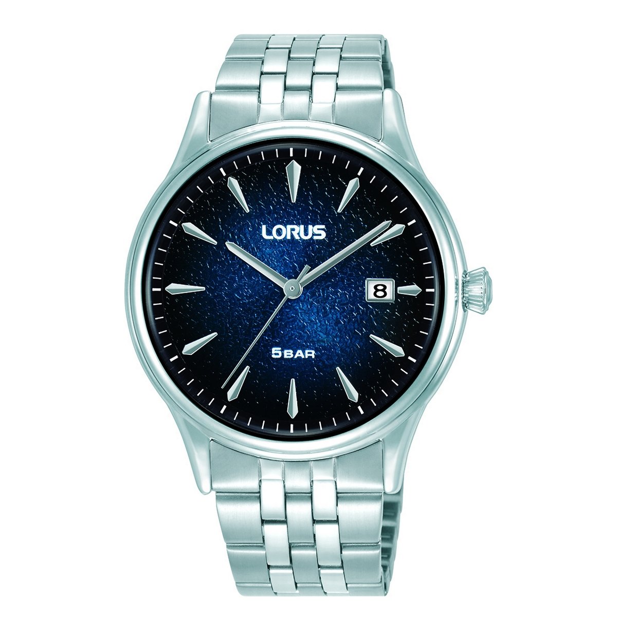 Gents Lorus Blue Dial Date Window
