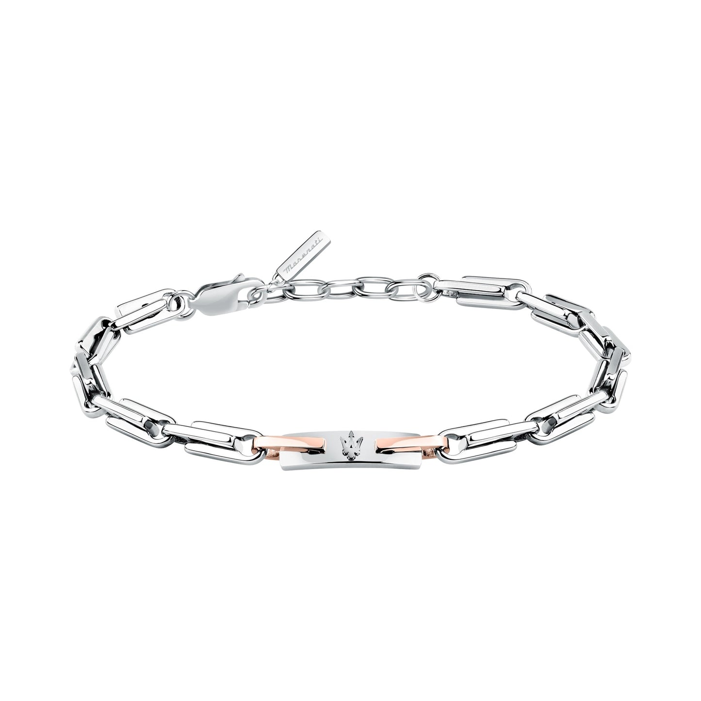 Gents Maserati Iconic Bracelet Rose Plated Link