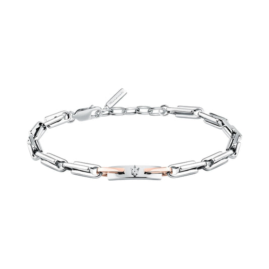 Gents Maserati Iconic Bracelet Rose Plated Link