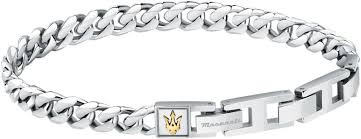 Maserati Stainless Steel Gents Curb Bracelet