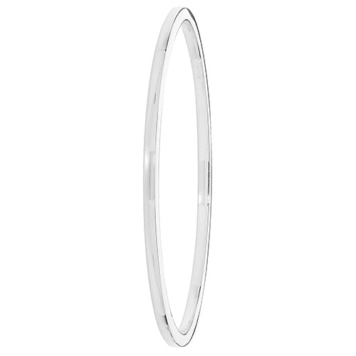 Sterling Silver Flat Court Oval