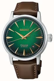 Gents Stainless Steel Seiko Presage Cocktail Time 'Crushed Ice Mint Mist' Watch