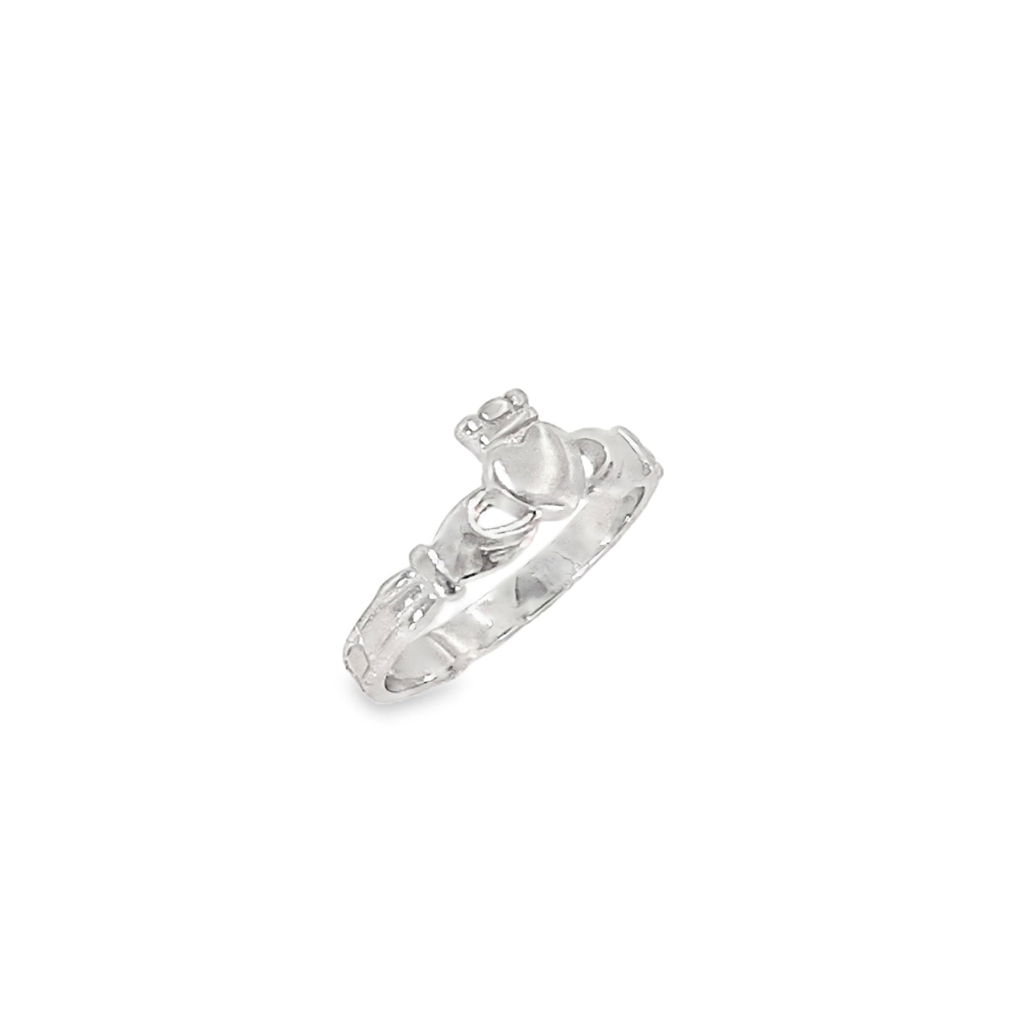 Sterling Silver Plain Claddagh Ring