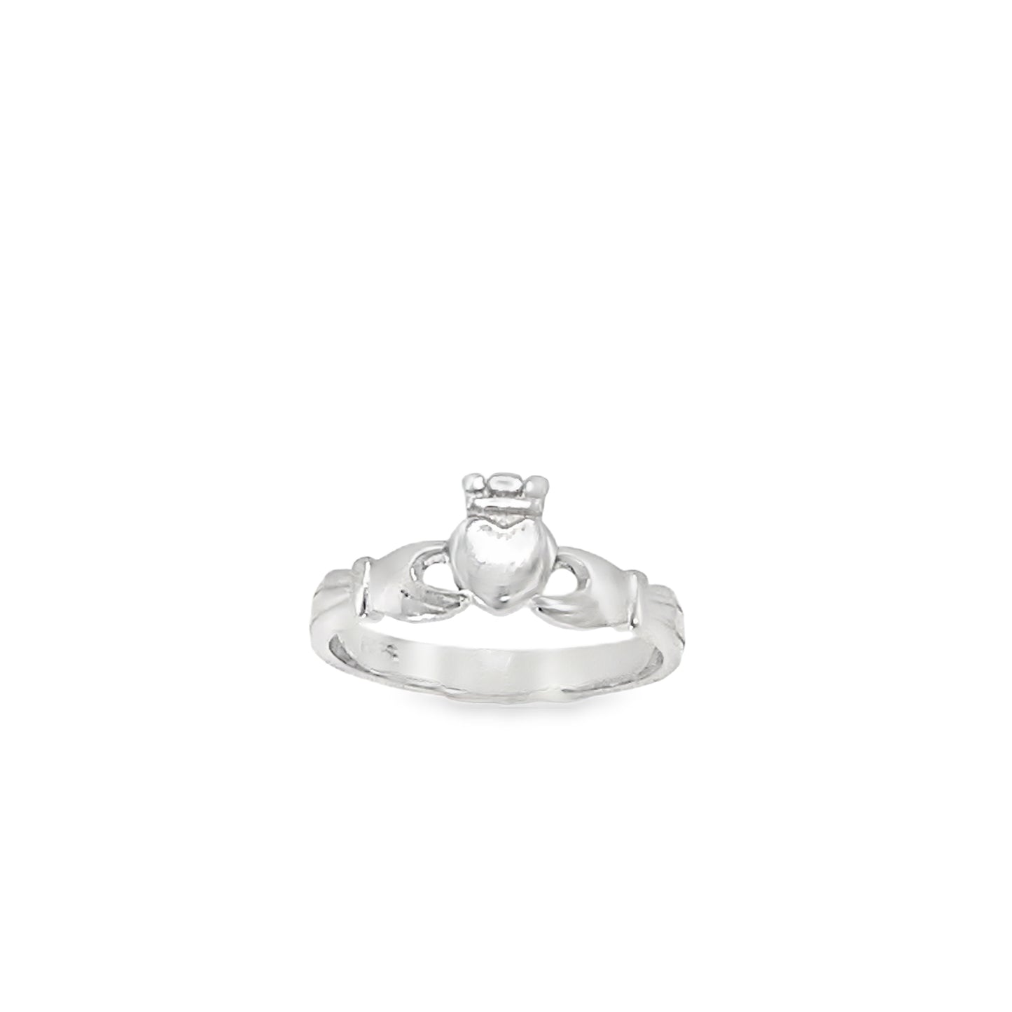 Sterling Silver Plain Claddagh Ring