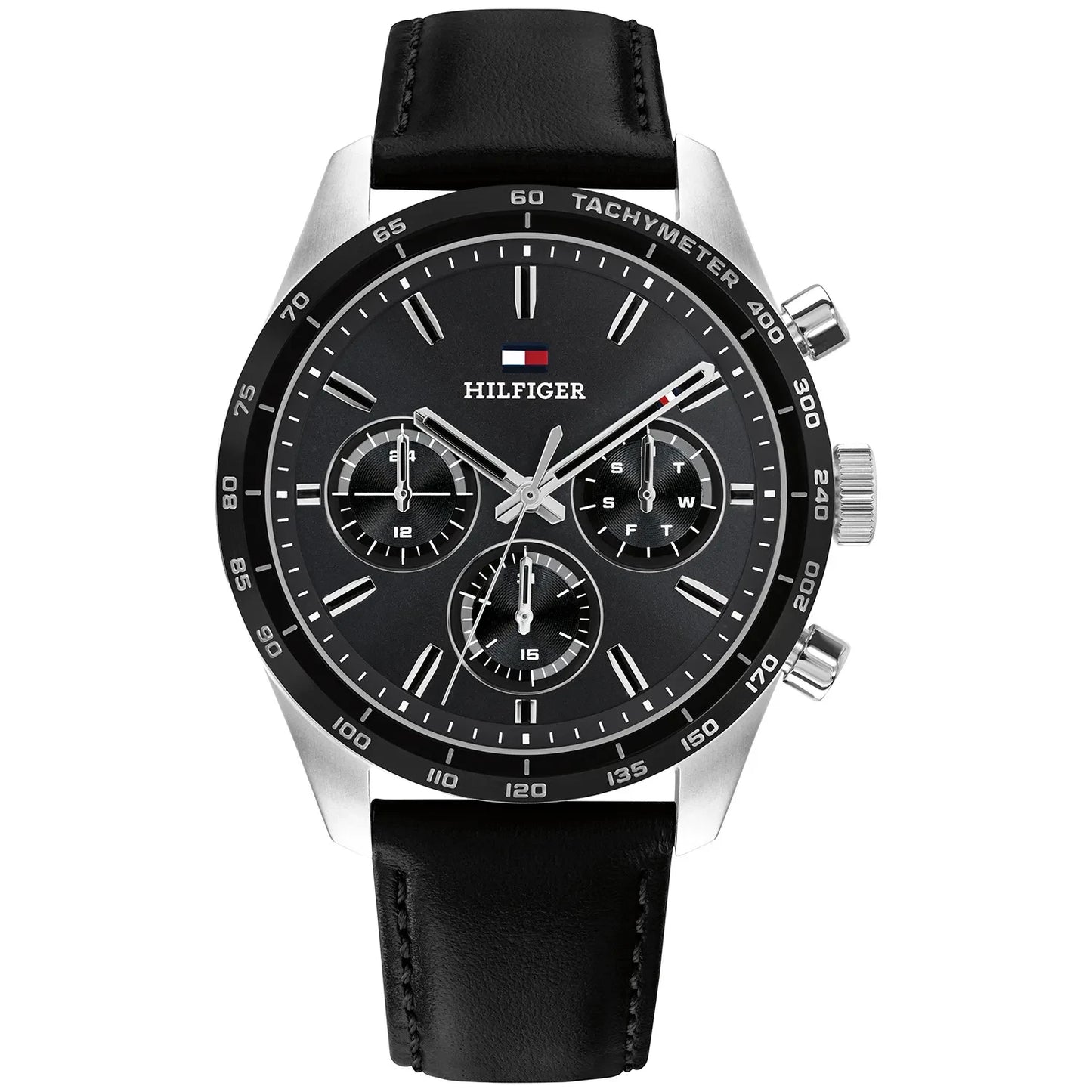 Gents Tommy Hilfiger Hampton Chronograph Tachymeter Black Dial
