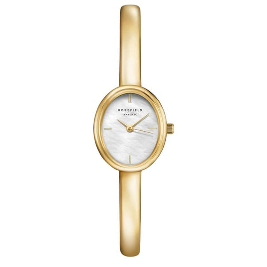 Ladies Rosefield Bangle Extra Small Oval White Dial