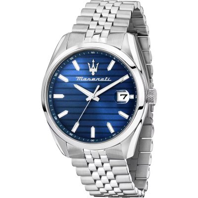 Gents Stainless Steel Maserati Attrazione 43mm Blue Dial Watch
