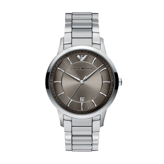 Gents Armani Architepo Round Grey Dial Watch