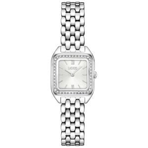 Ladiesw Boss Mae White Dial CZ Bezel