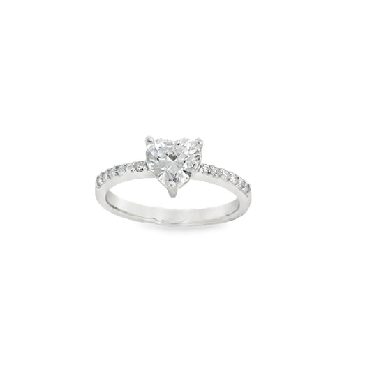 Sil Ring CZ Hrt Sol Sh