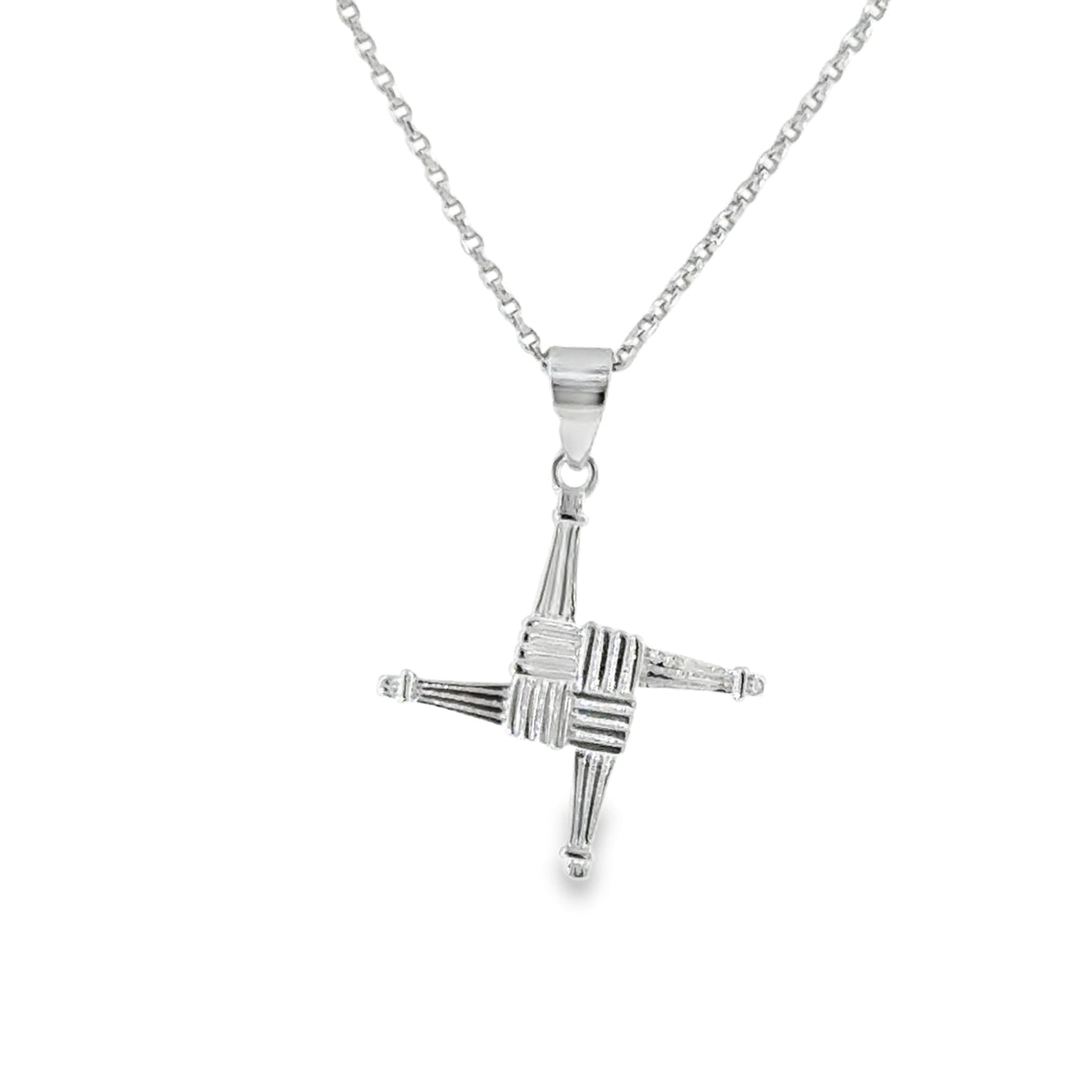 Sterling Silver St Bridget's Cross Pendant