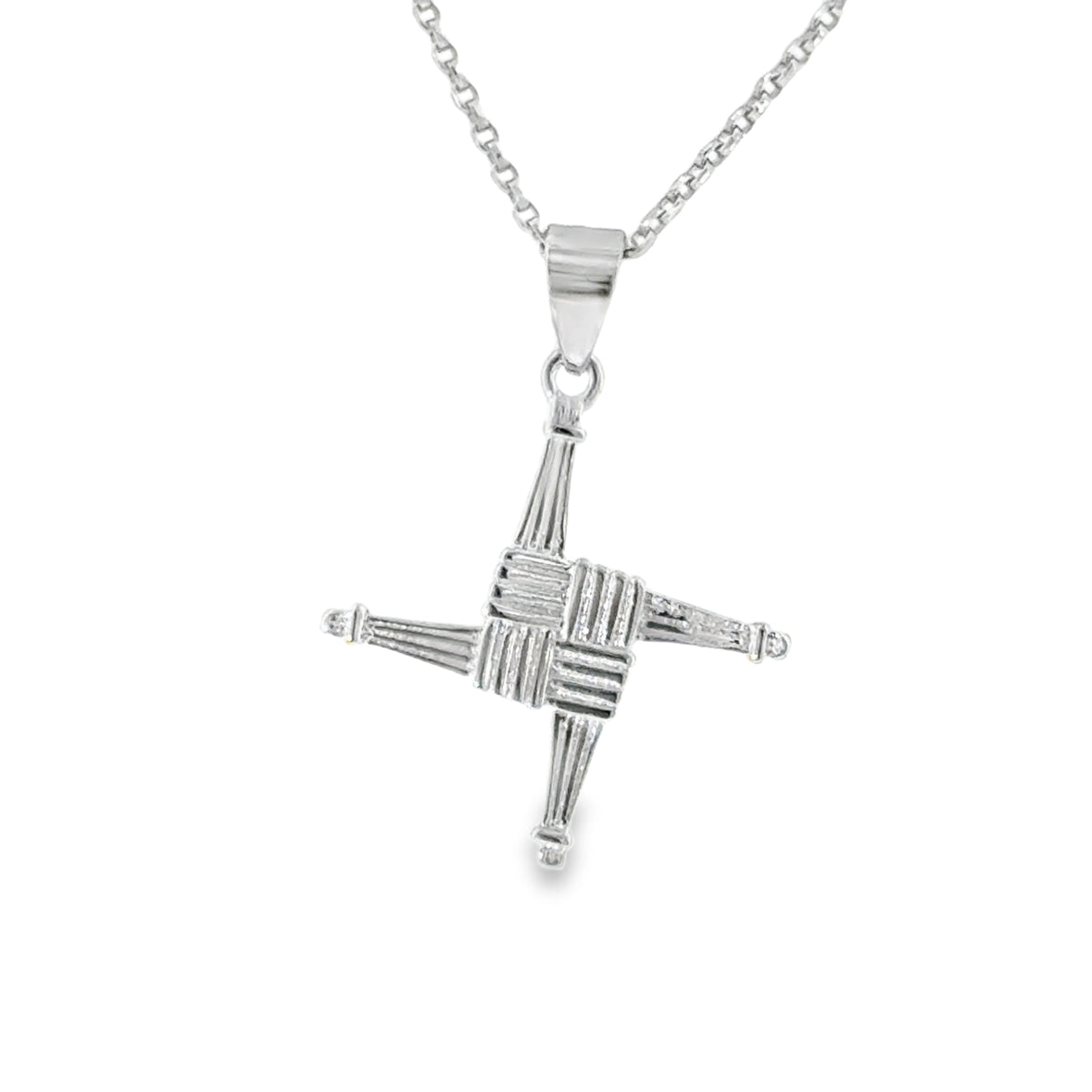 Sterling Silver St Bridget's Cross Pendant
