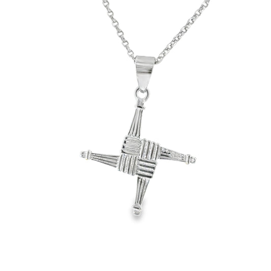 Sterling Silver St Bridget's Cross Pendant