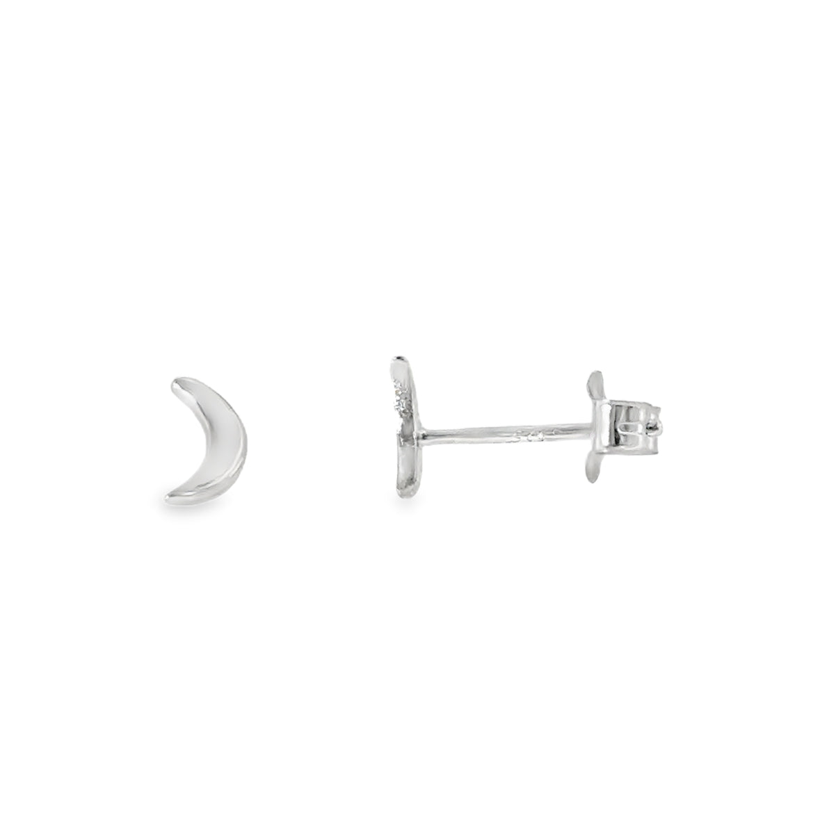 Sterling Silver Moon Earrings