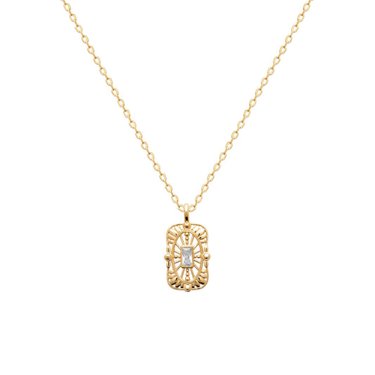 Burren 18ct Gold Plated Timeless Aura Pendant