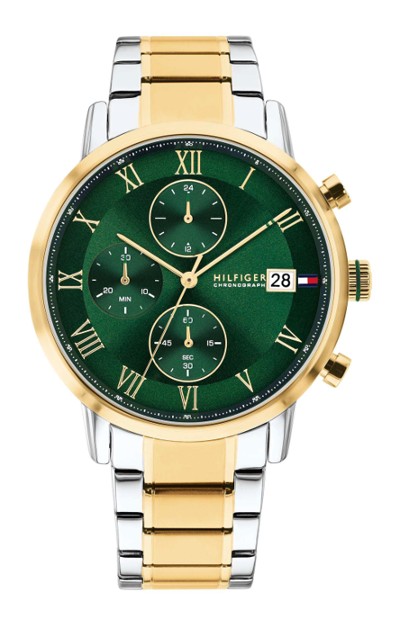 Gents Tommy Hilfiger Kane Chronograph Green Dial
