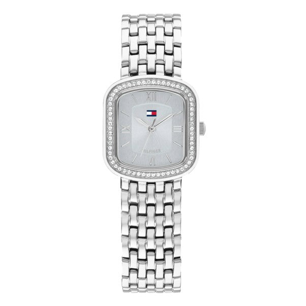 Ladies Tommy Hilfiger Abby Silver Dial CZ Bezel