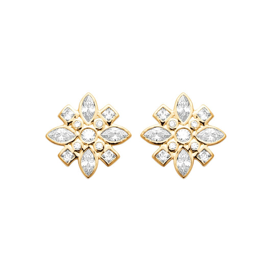 Burren 18ct Gold Plated True Story Earrings