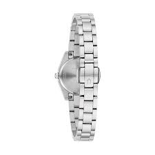 Ladies Stainless Steel Bulova Surveyor Petite Ice Blue 23mm Watch