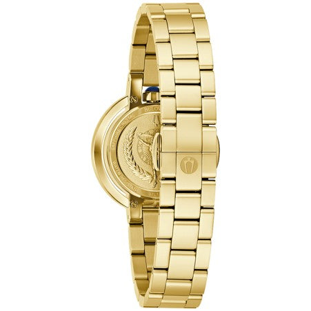 Ladies Rolled Gold Bulova Rubaiyat Mother Of Pearl Dial Watch