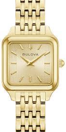 Ladies Rolled Gold Bulova Sutton Square 23mm Dial Watch