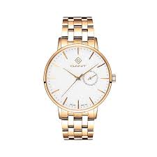 Gents Rolled Gold Gant Park Hill White Dial Watch 41.5mm
