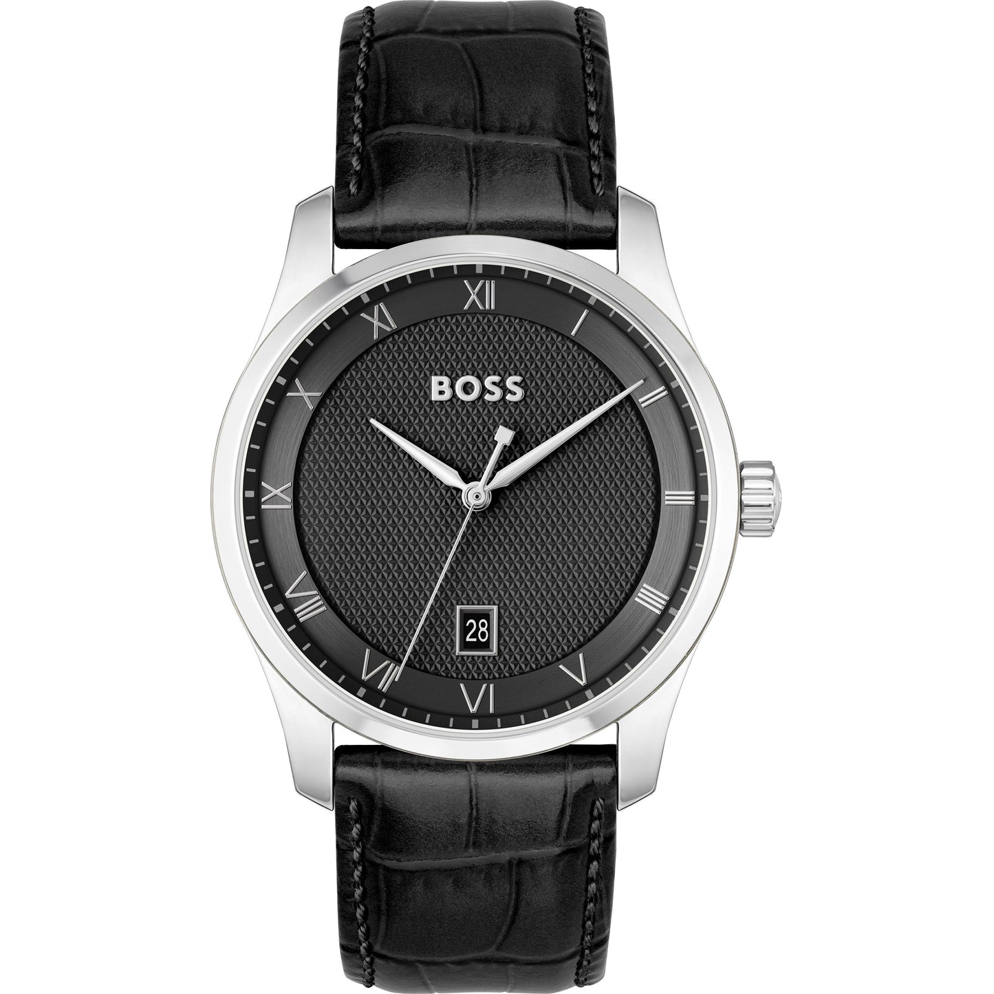 Gents Hugo Boss Principle Black Dial Watch