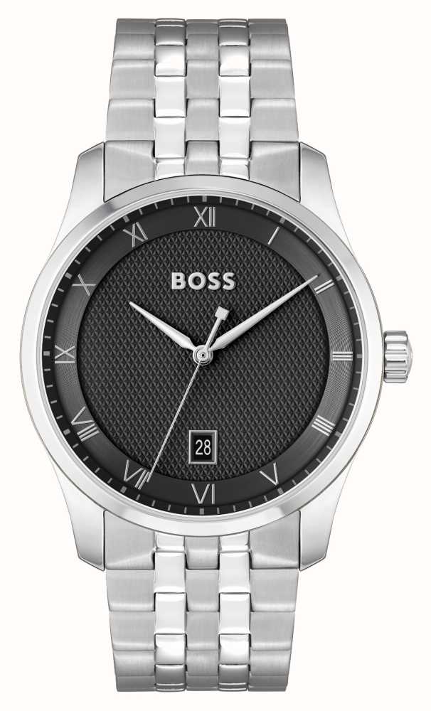 Gents Hugo Boss Principle Black Dial Watch