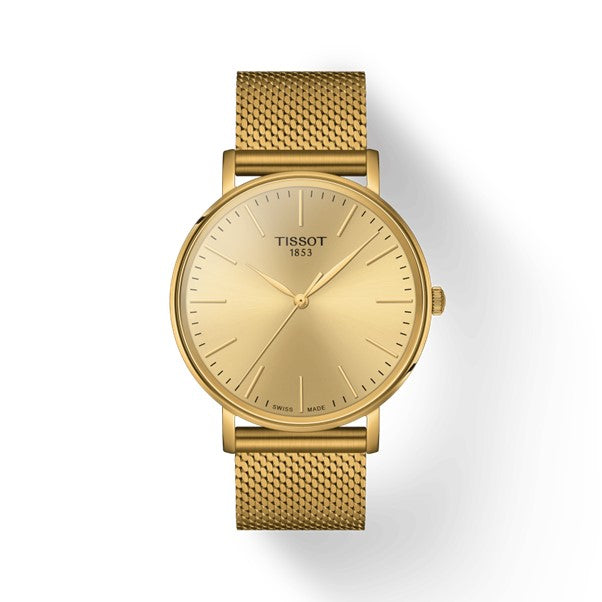 Gents Tissot Everytime Gold Dial