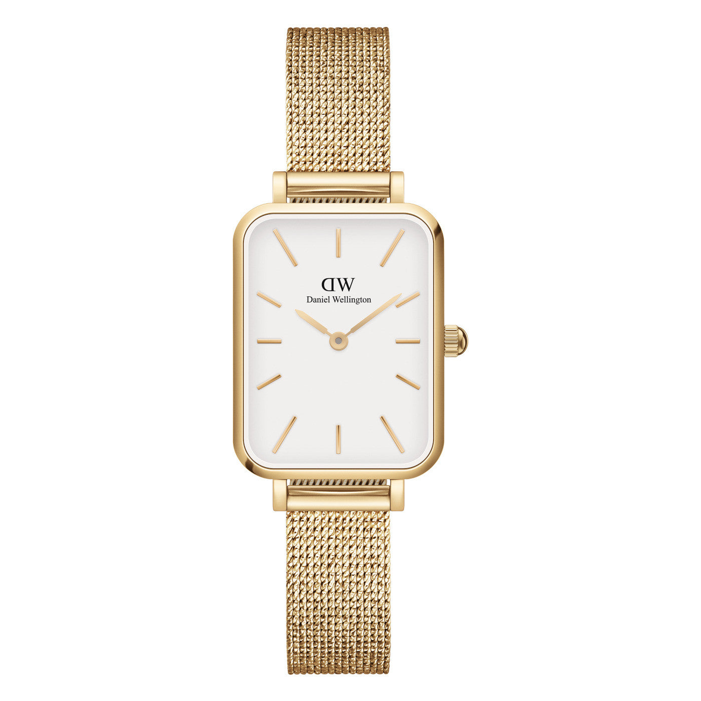 Ladies Daniel Wellington Quadro Pressed Evergold White Dial