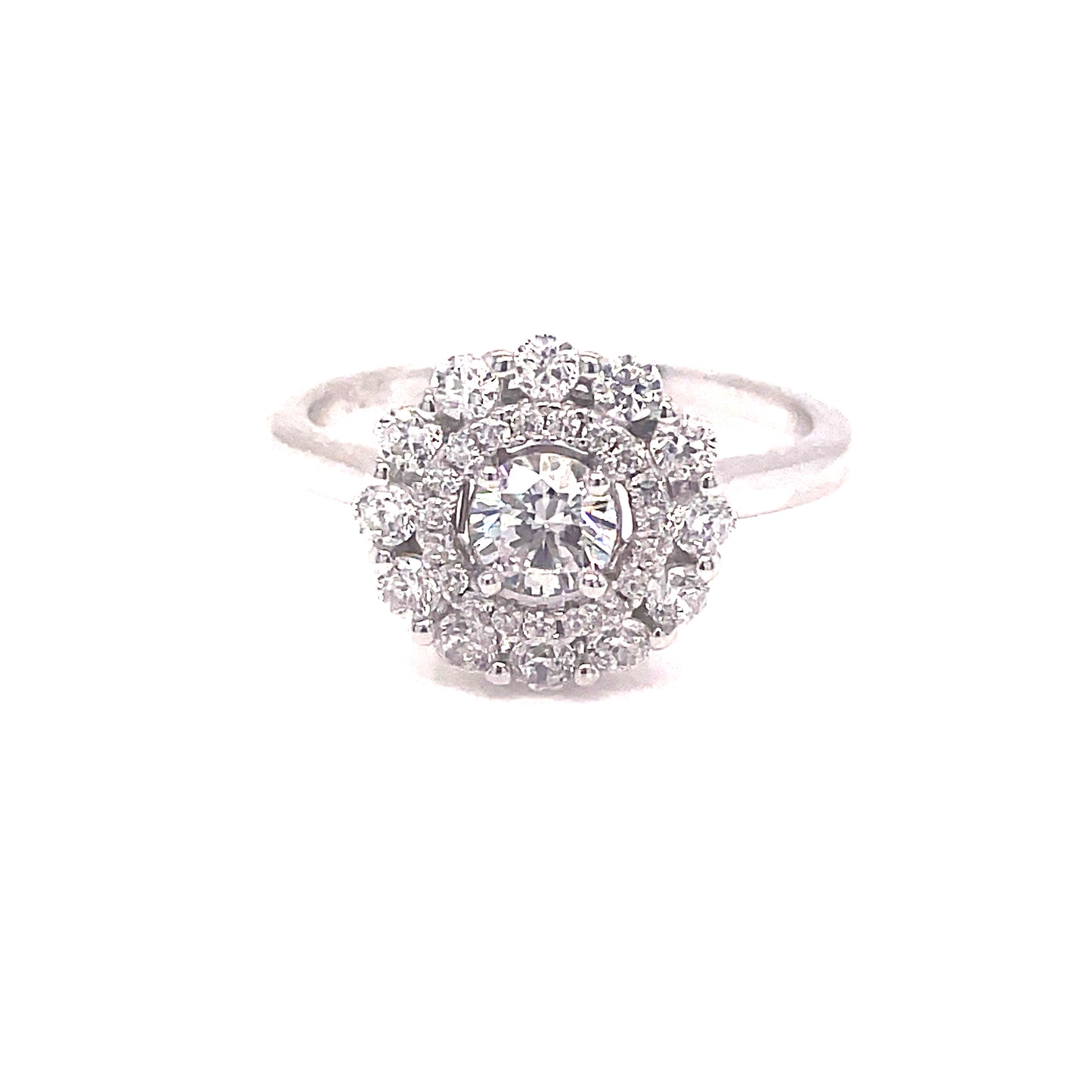 Sil Rings SIL RING CZ RD CLUSTER – NevilleJewellers
